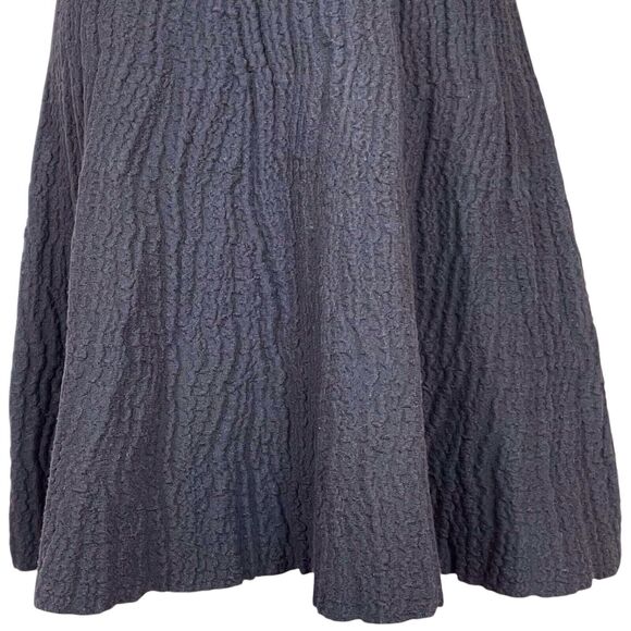 & OTHER STORIES Textured Fit & Flare Dress Size Medium 3/4 Sleeve Black LBD EUC - Picture 8 of 16